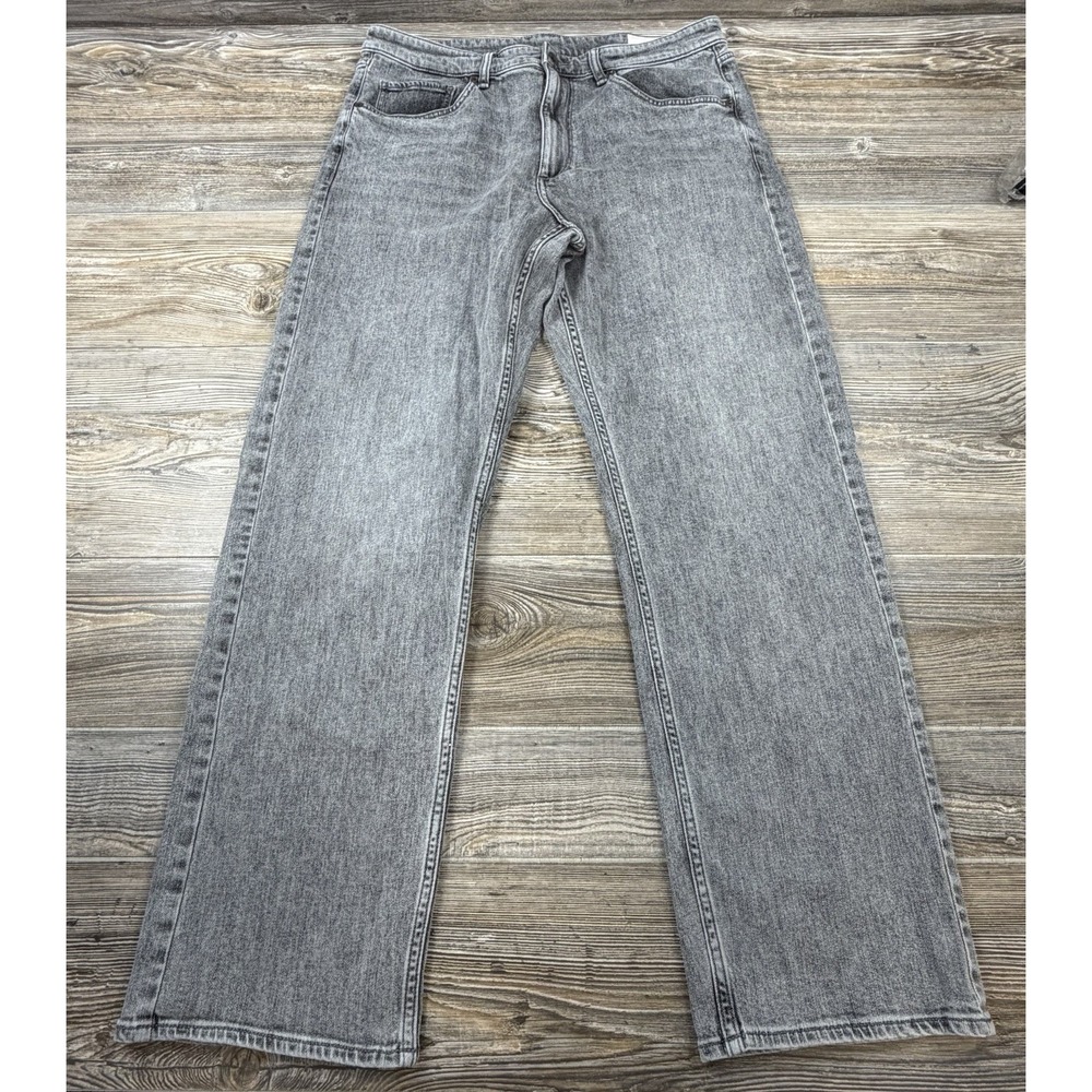 Rag & Bone RB4 Straight Fit Light Grey Denim Jeans Tagged 33x32 FITS 34x30.5